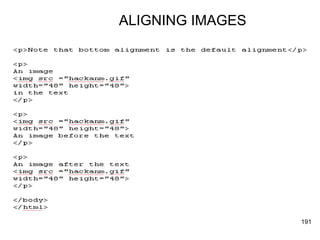 ALIGNING IMAGES 
