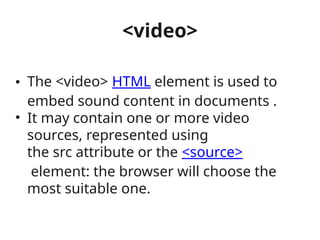 Html semantic elements audio video.pptx