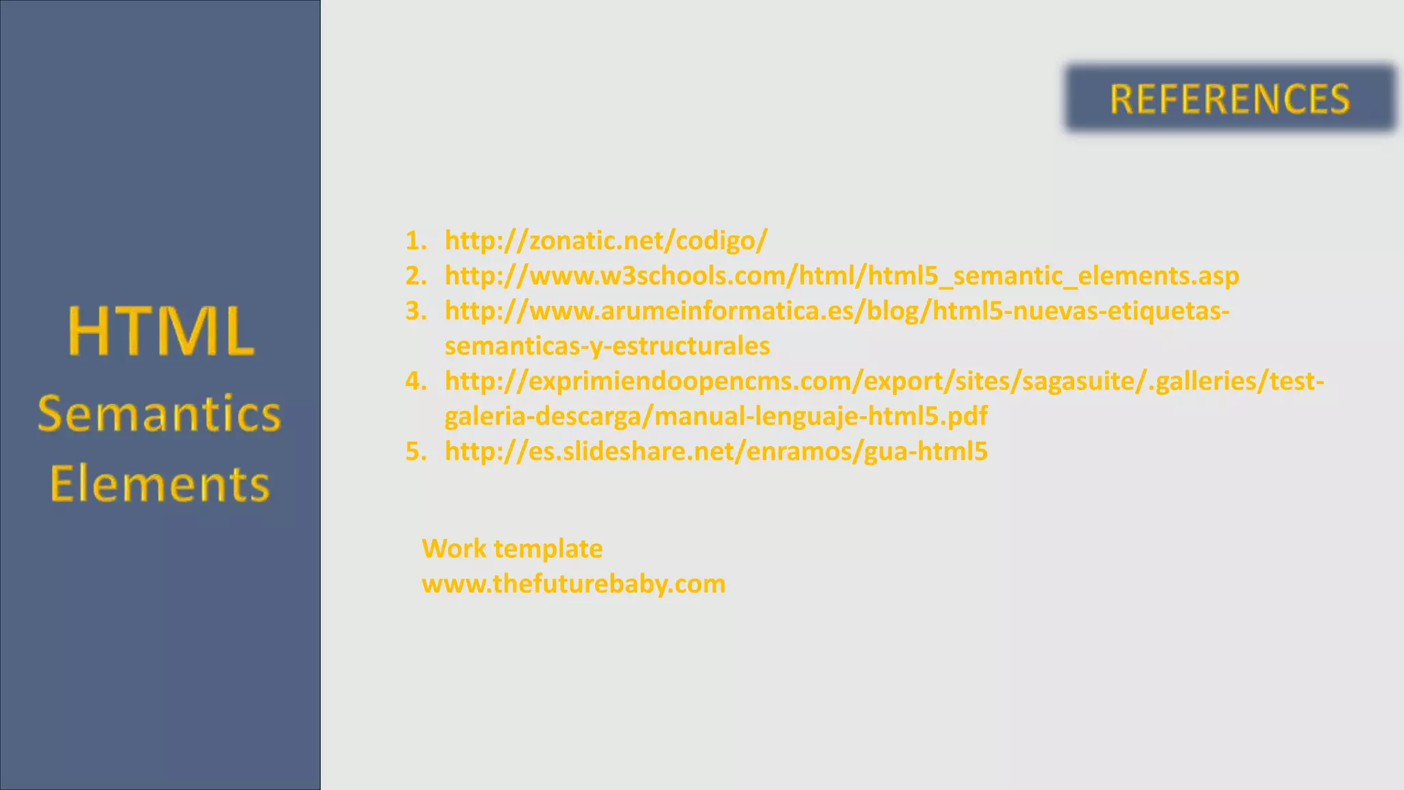 HTML semantics | PPT