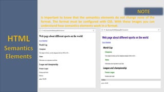 HTML semantics | PPTX