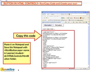 Html Server Button Control VB | PPT