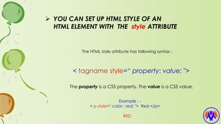 Html styles | PPT