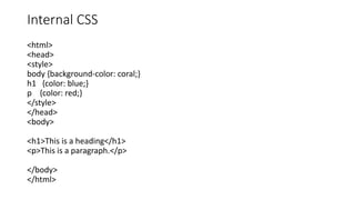 Html Styles-CSS | PPT
