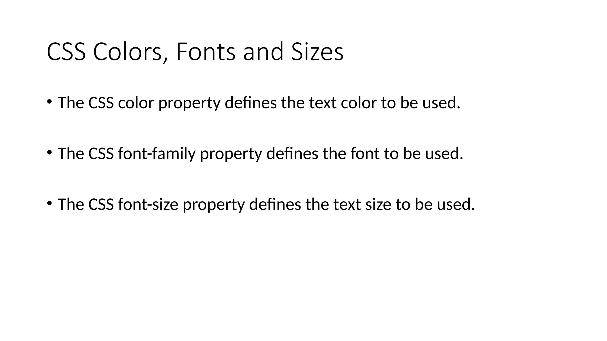 HTML Styles - Cascading Style Sheets Cascading Style Sheets | PPTX