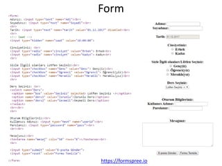 Form
https://formspree.io
 