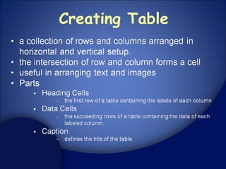 Html Tables | PPT