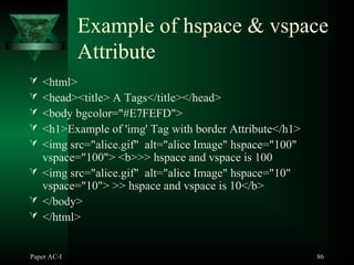HTML Tags | PPT