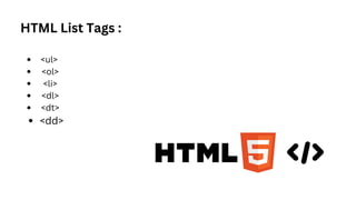 HTML tags presentation on web development.pdf