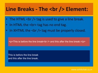Html text and formatting | PDF