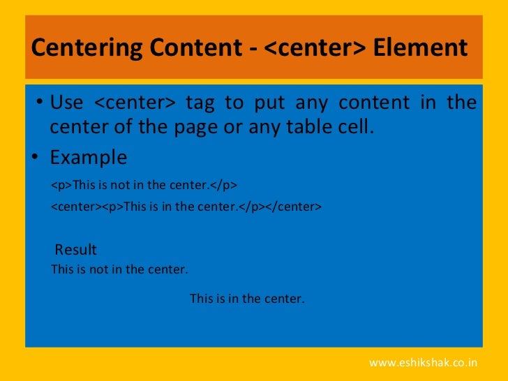 html text and formatting