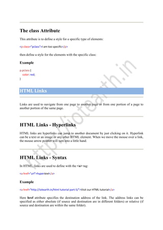 Html tutorial | PDF