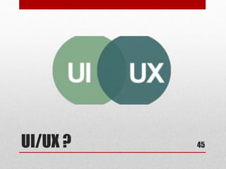 UI/UX ? 45 
 