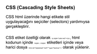 HTML ve CSS | PDF