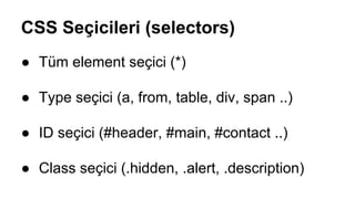 HTML ve CSS | PDF