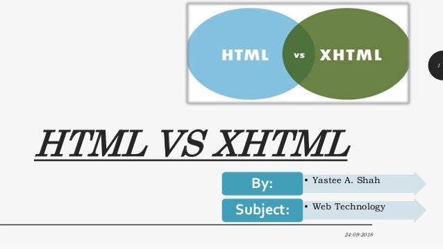 Html vs xhtml