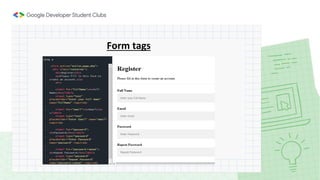 Form tags
 