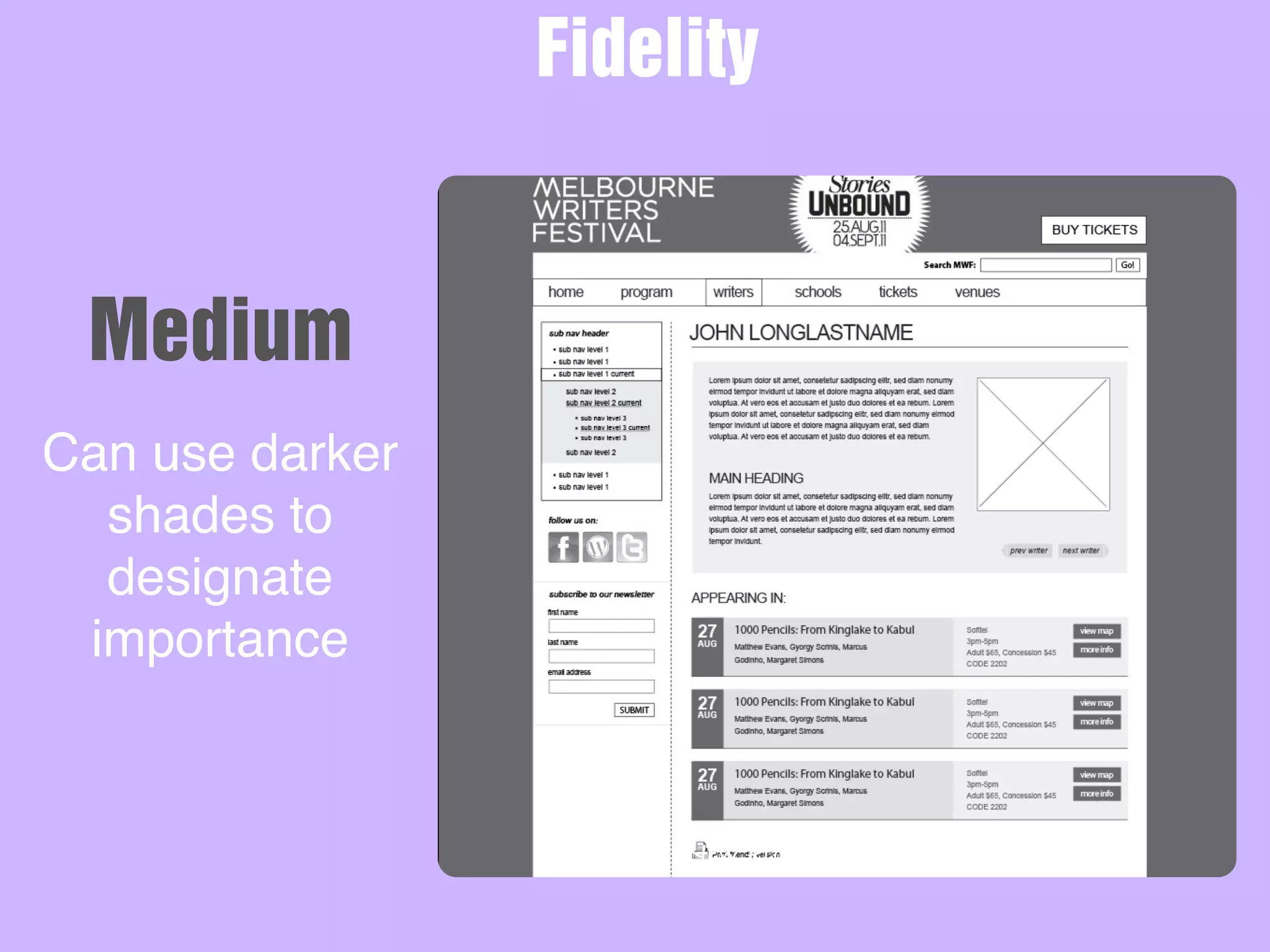 New Picture
Can use darker
shades to
designate
importance
Fidelity
Medium
 