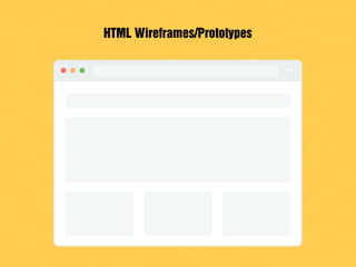 HTML Wireframes/Prototypes
 