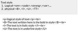 Html Class X | PPTX