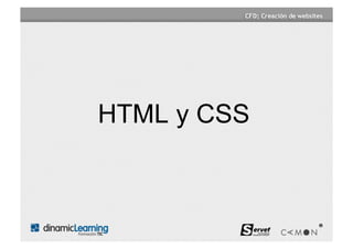 HTML y CSS
 
