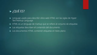 Html y css | PPTX