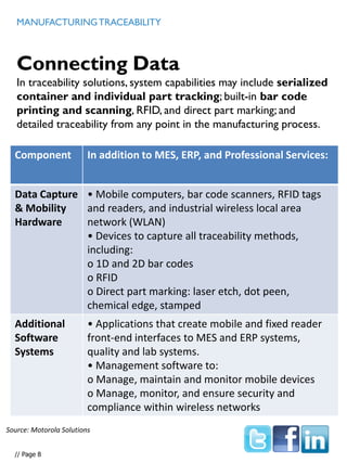 Traceability in Manufacturing | PDF
