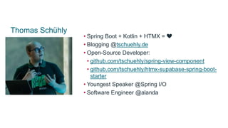 Putting the View of MVC into a Spring Bean with htmx | PPTX
