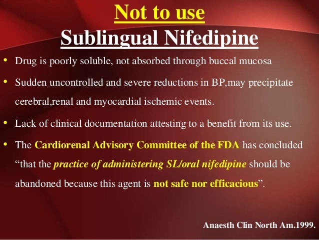 Nifedipine Dose For Kidney Stones