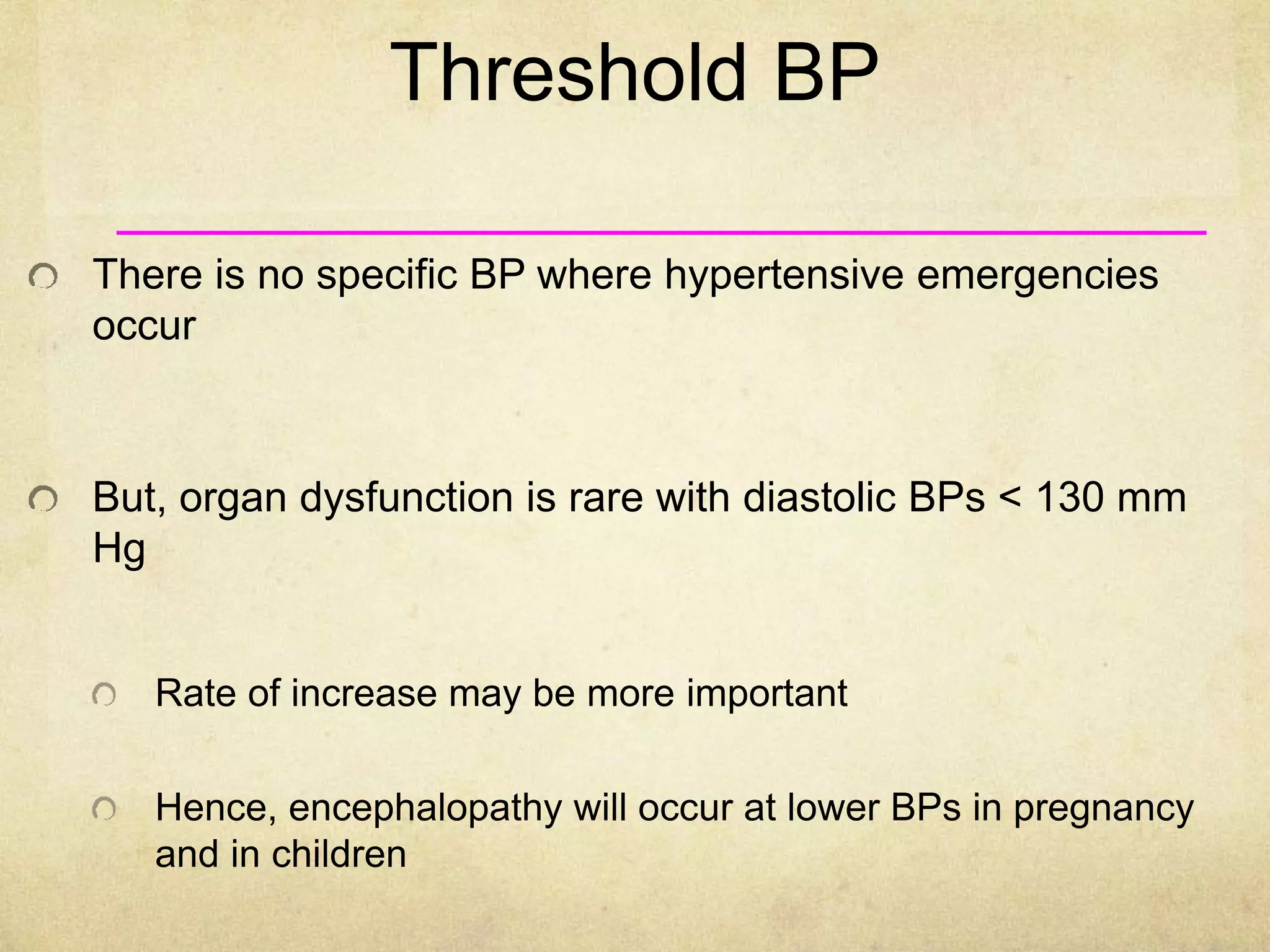 HYPERTENSION EMERGENCY & URGENCY | PPTX