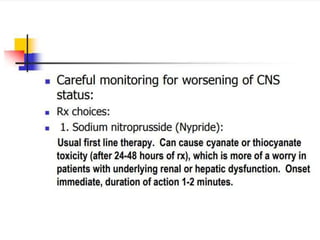 hypertension emergencies