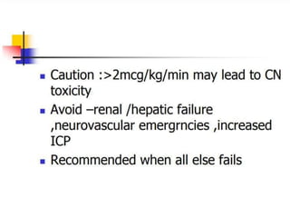 hypertension emergencies