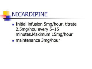 hypertension emergencies