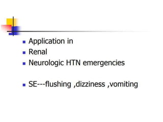 hypertension emergencies