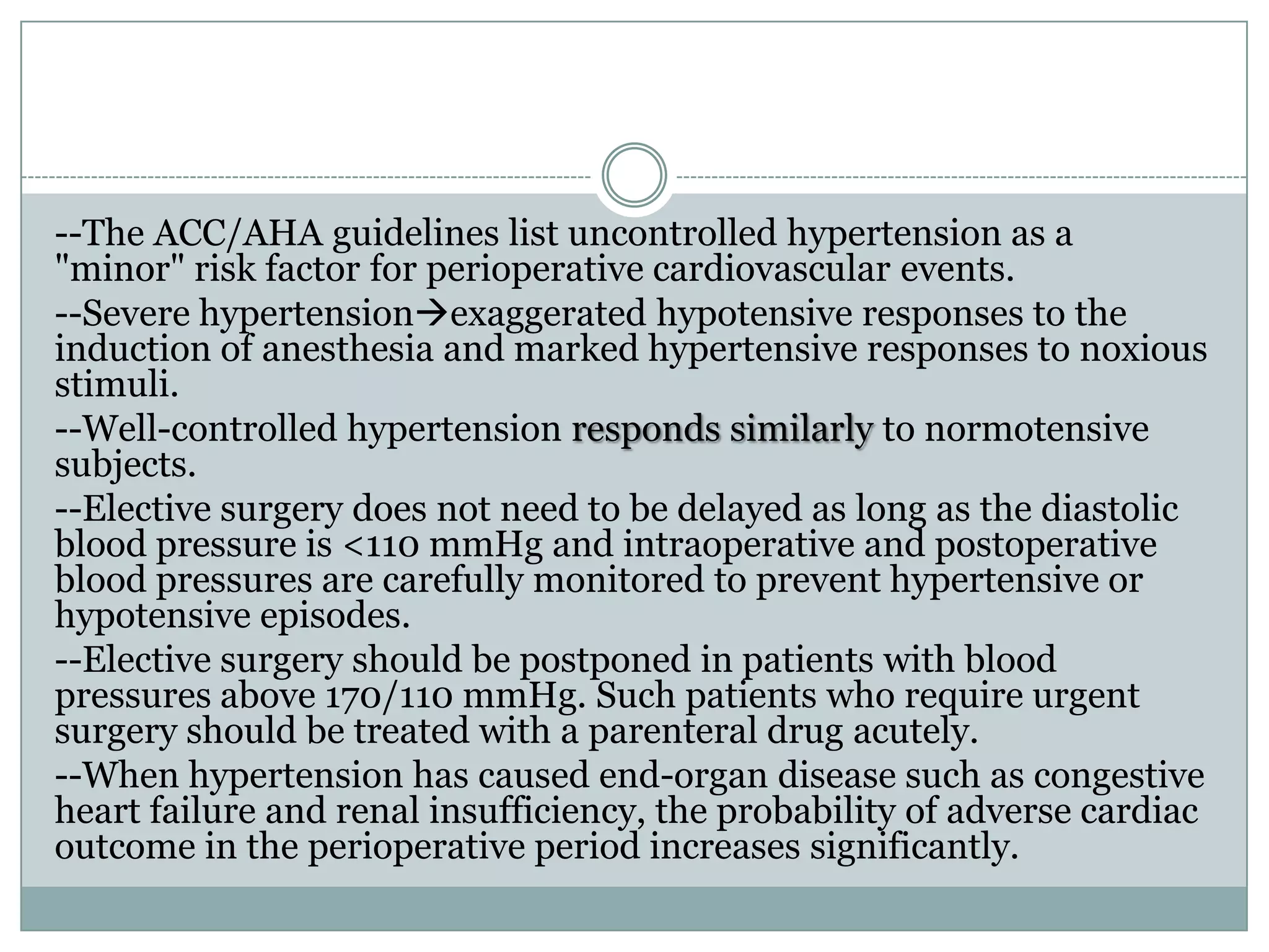 Preoperative hypertension | PPTX