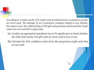 Hypothesis Test _One-sample t-test, Z-test, Proportion Z-test | PPTX
