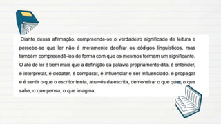 HTPF : PAUTA FORMATIVA: PROJETO LEITURA.