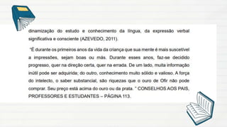 HTPF : PAUTA FORMATIVA: PROJETO LEITURA.