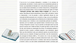 HTPF : PAUTA FORMATIVA: PROJETO LEITURA.