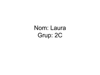 Nom: Laura Grup: 2C 