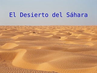 El Desierto del Sáhara 