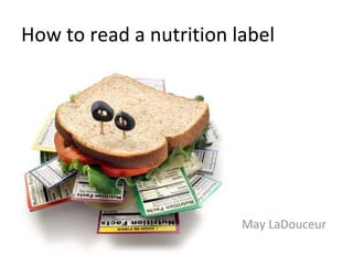 How to read a nutrition label ,[object Object]