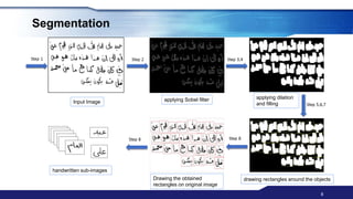 Arabic Handwritten Text Recognition and Writer Identification | PPTX