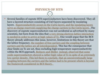 heigh temperature superconductivity seminar | PPTX