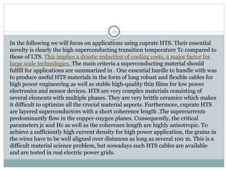 heigh temperature superconductivity seminar | PPTX