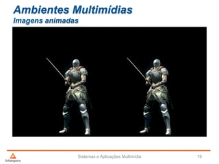 Ambientes Multimídias
Imagens animadas
Sistemas e Aplicações Multimídia 19
 