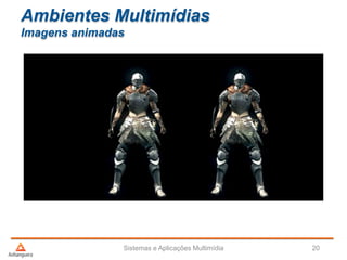 Ambientes Multimídias
Imagens animadas
Sistemas e Aplicações Multimídia 20
 