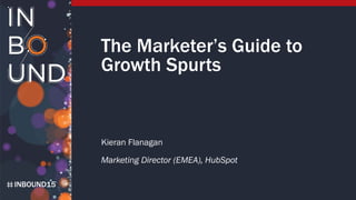 INBOUND15
The Marketer’s Guide to
Growth Spurts
Kieran Flanagan
Marketing Director (EMEA), HubSpot
 