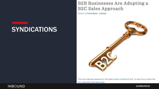 INBOUND15
SYNDICATIONS
 