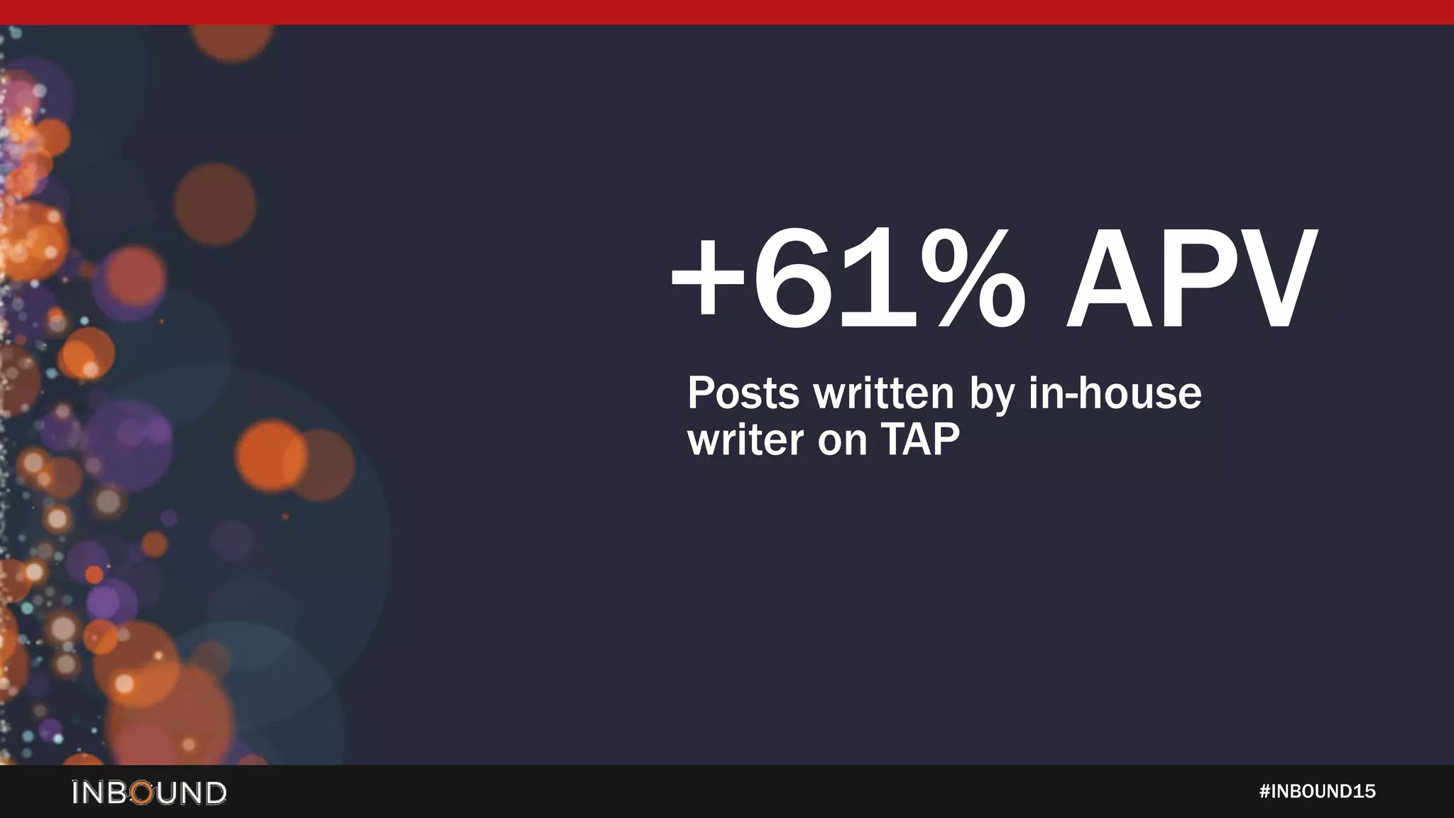 #INBOUND15
+61% APV
Posts written by in-house
writer on TAP
 