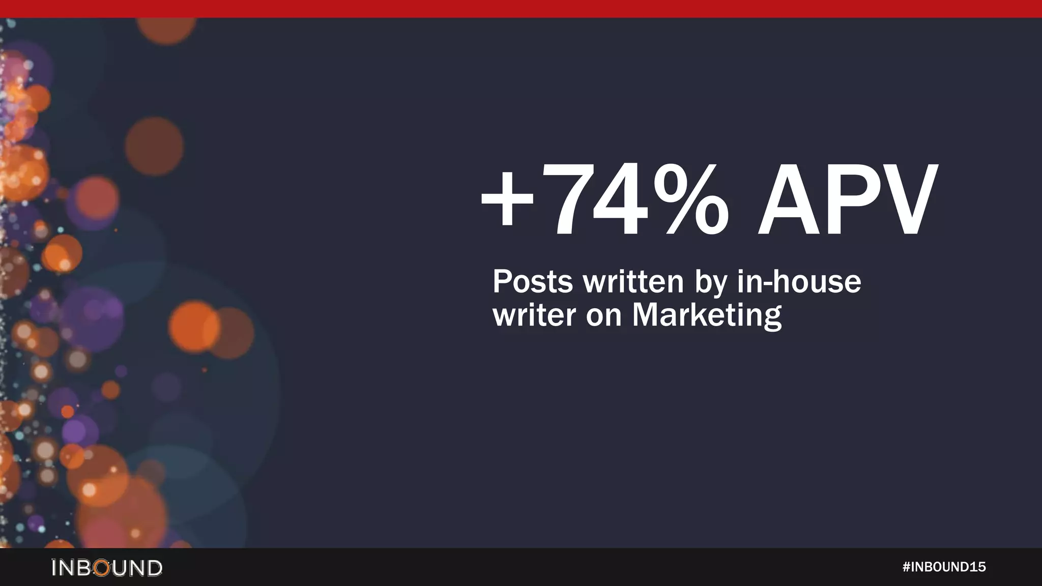 #INBOUND15
+74% APV
Posts written by in-house
writer on Marketing
 